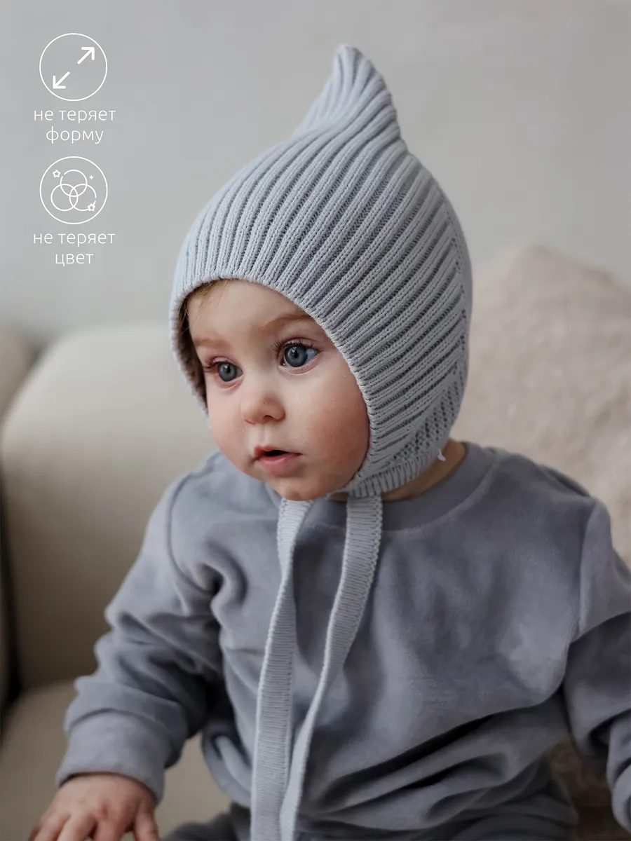Чепчик шапочка для новорожденного
