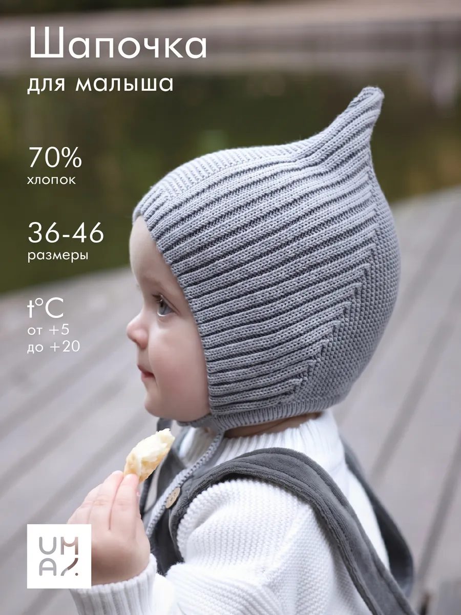 Чепчик шапочка для новорожденного